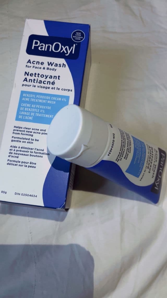 PanOxyl Acne Creamy Wash Benzoyl Peroxide 4% Daily Control review photo by myanca