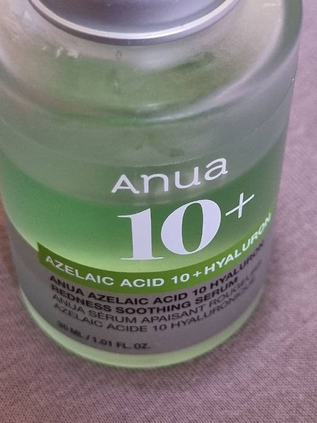 ANUA Azelaic Acid 10 Hyaluron Redness Soothing Serum review photo by glowandsunshine