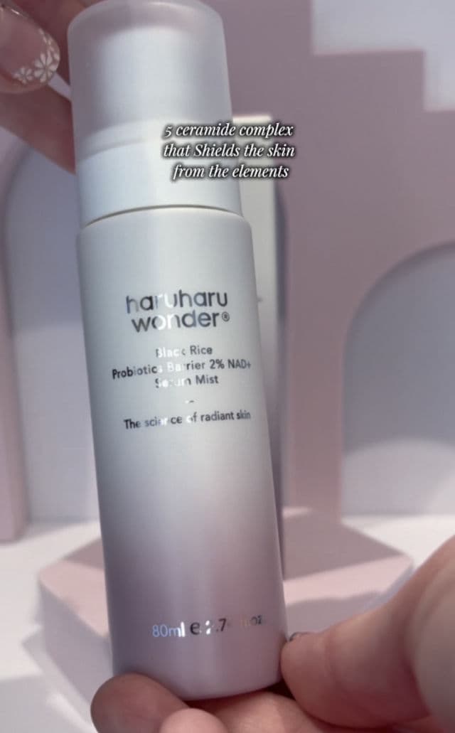 HaruHaru WONDER Black Rice Probiotics Barrier 2% NAD + Serum Mist review photo by bellaskincare