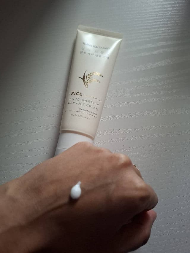 THANK YOU FARMER Rice Pure Barrier Capsule Cream review photo by SanKwa