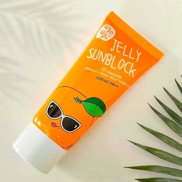 Qyo Qyo Tangerine Bright+Moist Jelly Sunblock review photo by riaslist