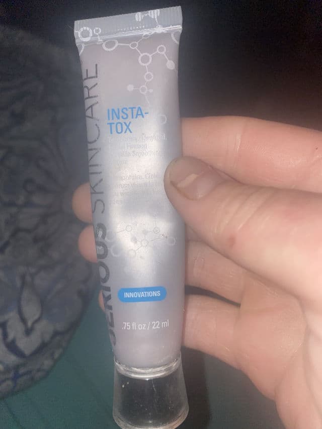 Serious Skincare Insta-Tox Wrinkle Smoothing Serum review photo by Theskincarebartender