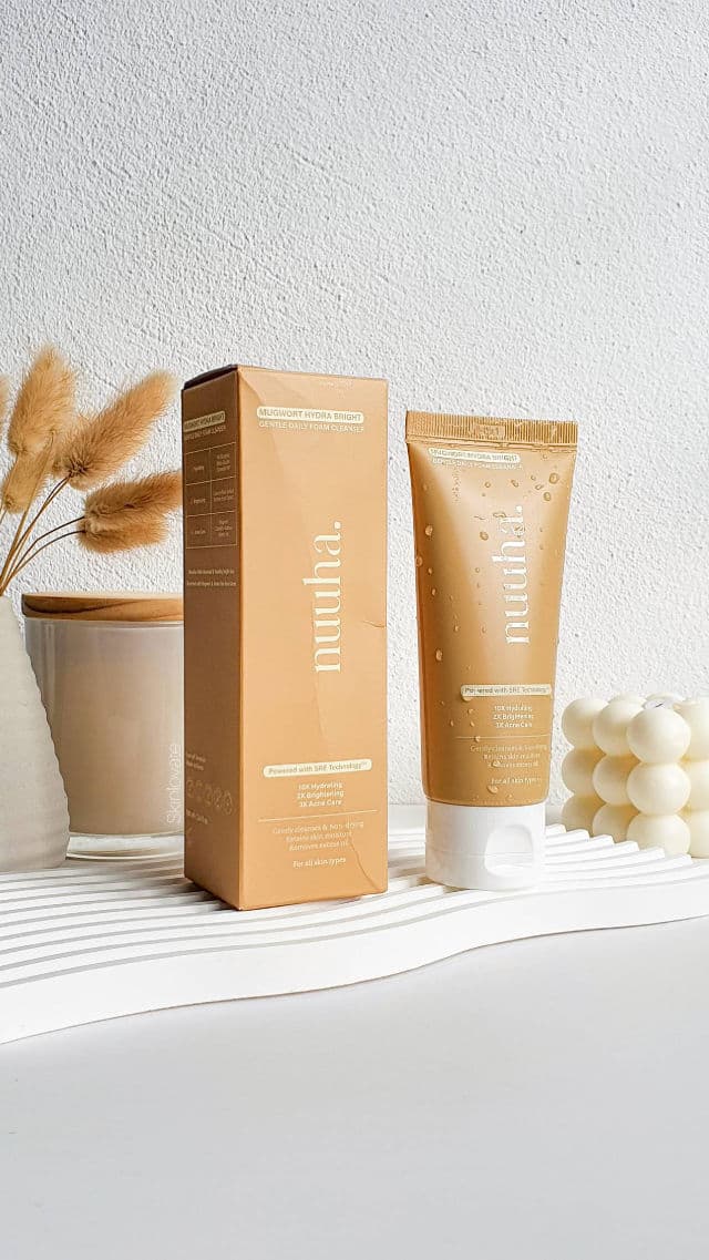Nuuha Beauty Mugwort Hydra Bright Gentle Daily Foam Cleanser review photo by skinlovate