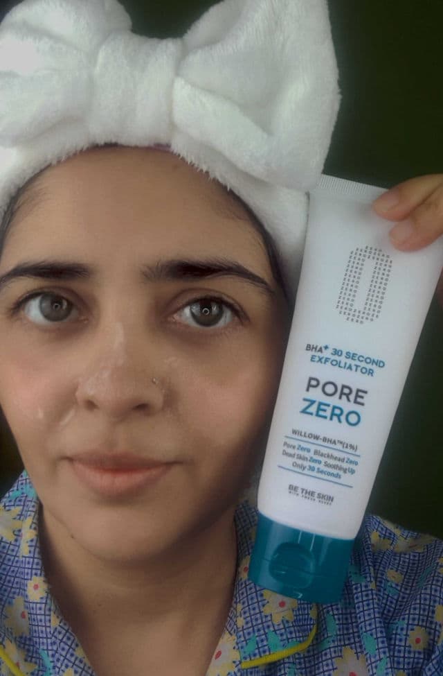 be the skin BHA+ Pore Zero 30 Second Exfoliator review photo by ghazalabeautystyle