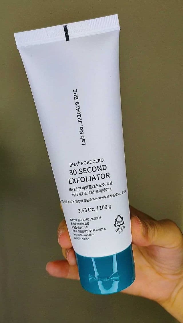 be the skin BHA+ Pore Zero 30 Second Exfoliator review photo by ghazalabeautystyle