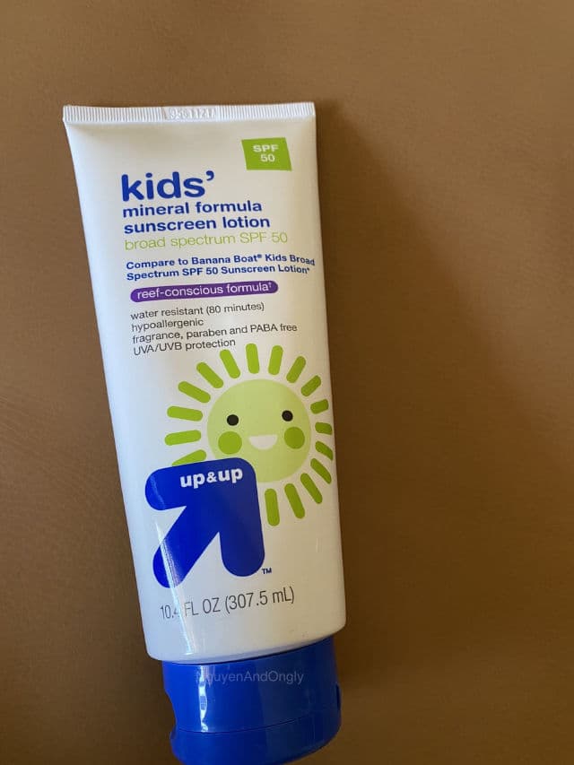 Up&Up Kids Mineral Formula Sunscreen Lotion SPF 50 review photo by NguyenAndOngLy