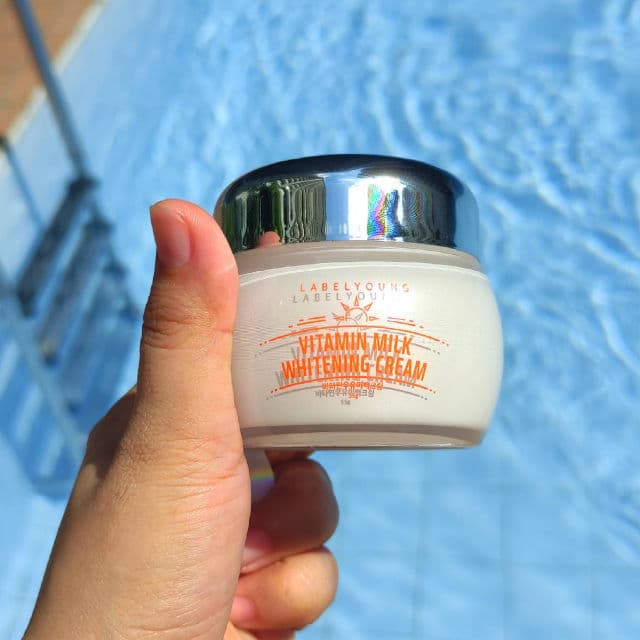 Label Young Shocking Vitamin Milk Whitening Cream review photo by Apweel