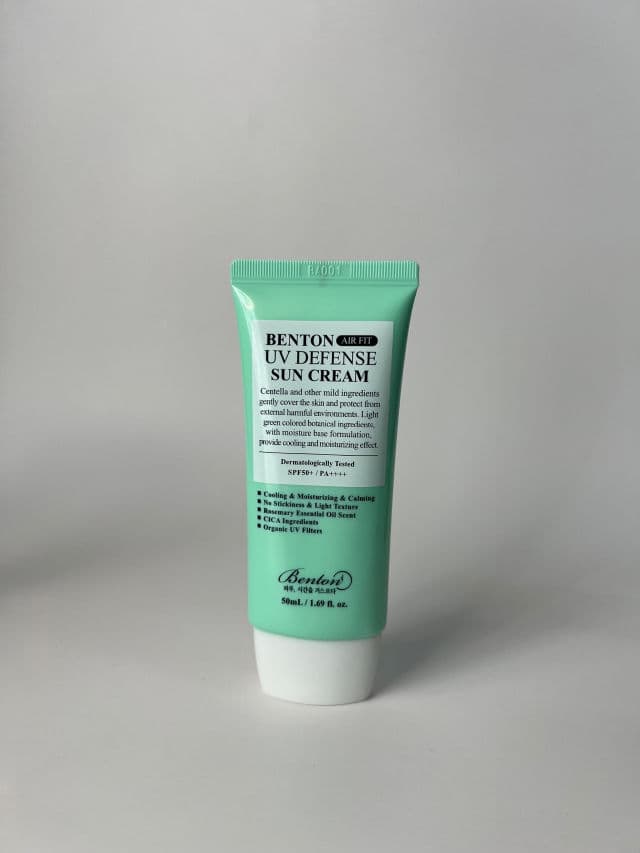 BENTON Air Fit UV Defense Sun Cream SPF 50+ PA++++ review photo by Skinbyrd