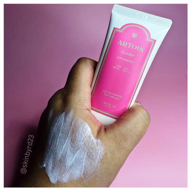 ARTOIS La Tulipe Sun Essence SPF50+ PA++++ review photo by Skinbyrd