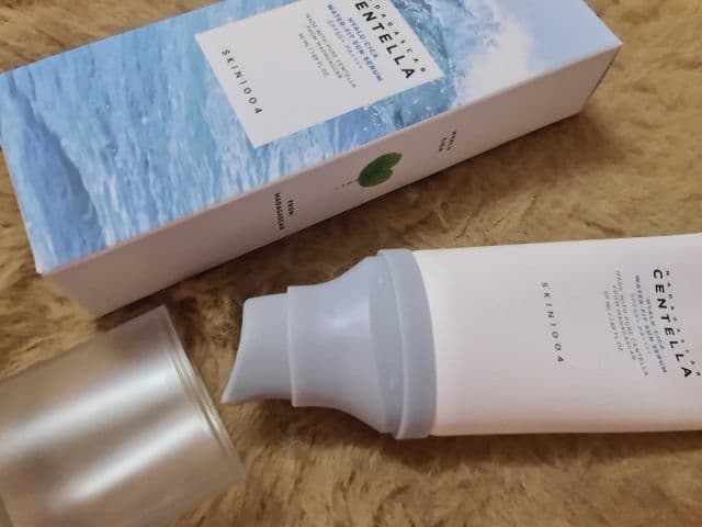 SKIN1004 Madagascar Centella Hyalu-Cica Water-Fit Sun Serum SPF50+ PA++++ review photo by angie852g7