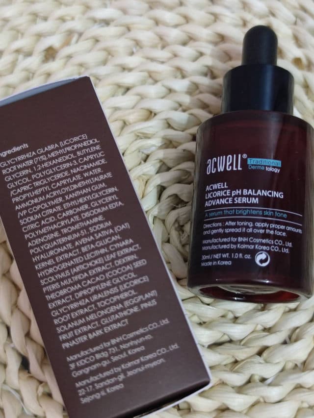 ACWELL Licorice pH Balancing Advance Serum review photo by angie852g7