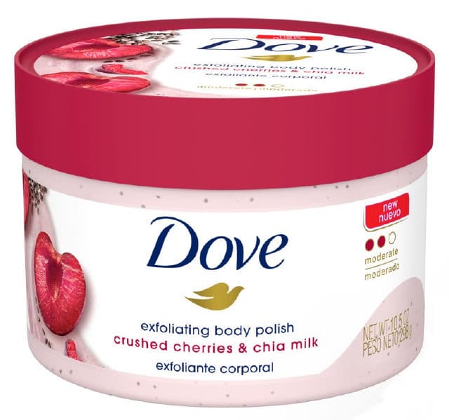 Dove Exfoliating Body Polish with Crushed Cherries & Chia Milk review photo by Oddishgal