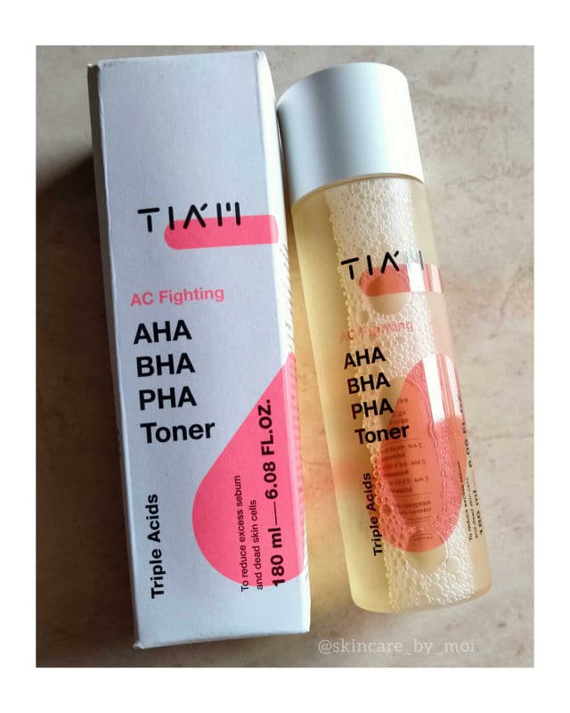 TIAM AC Fighting AHA BHA PHA Toner review photo by skincarebymoi