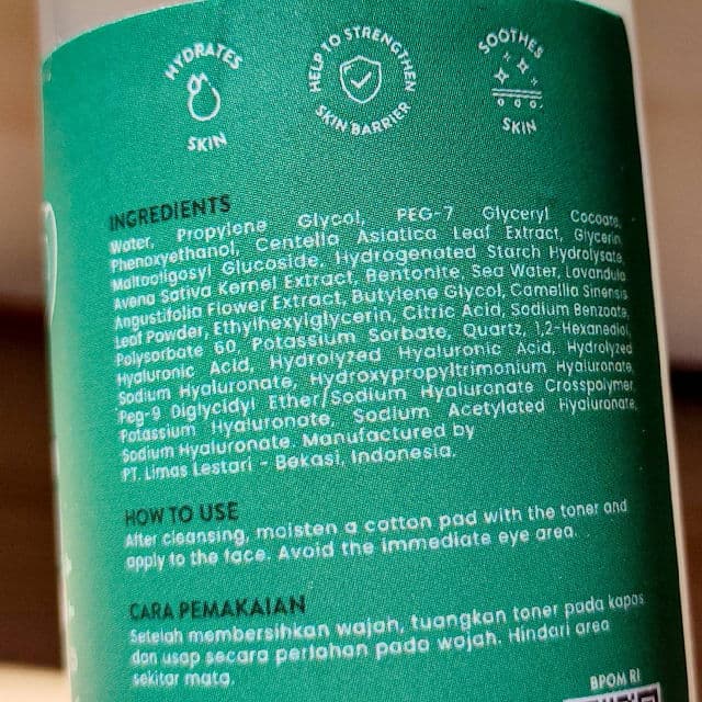 JARTE Beauty Cica Care Toner review photo by MuslimDarmawan