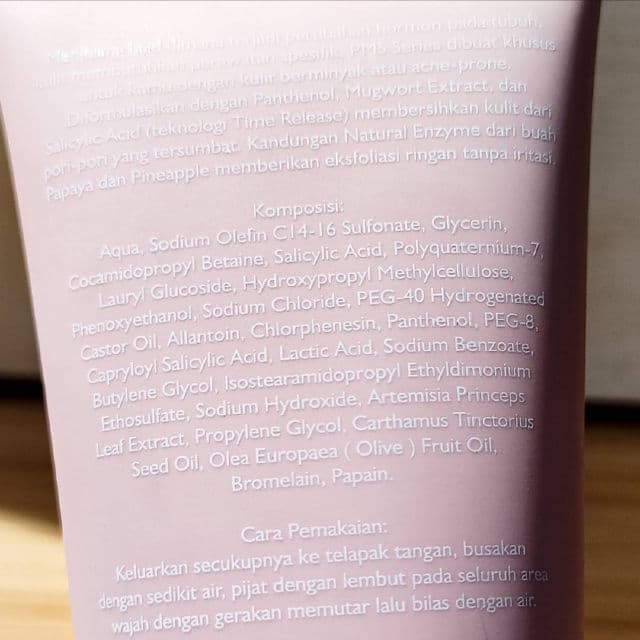 Adara Cosmetics P.M.S Series Stay Clear Enzyme Wash review photo by MuslimDarmawan