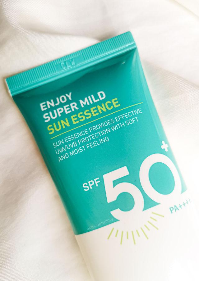 Enjoy Super Mild Sun Essence SPF50+ PA++++ product review