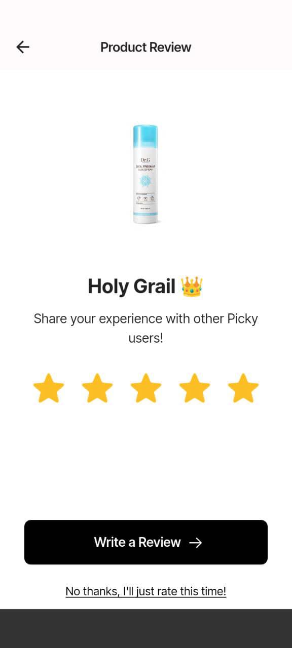 DR.G Cool Fresh Up Sun Spray review photo by Evelyndelacruz