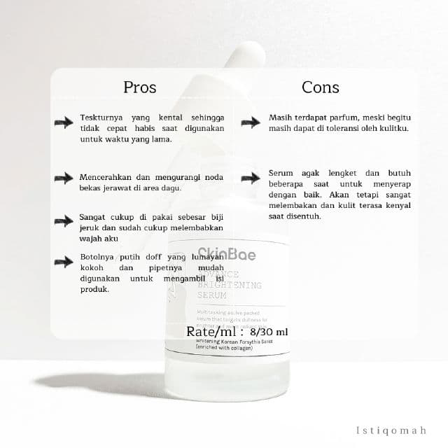 SKINBAE Advance Brightening Serum review photo by Istiqomah