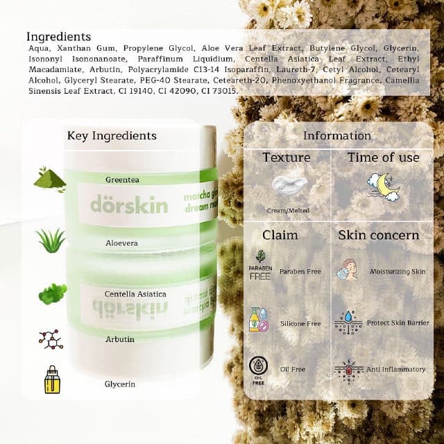 Dorskin Matcha Glow Dream Sleeping Mask  review photo by Istiqomah