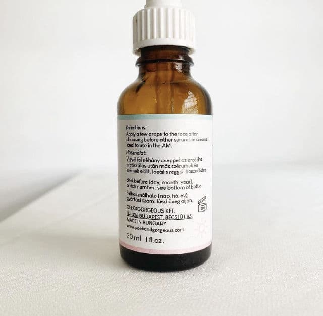 Geek & Gorgeous 101 C-Glow 15% Vitamin C Serum review photo by helloskincarejunkie