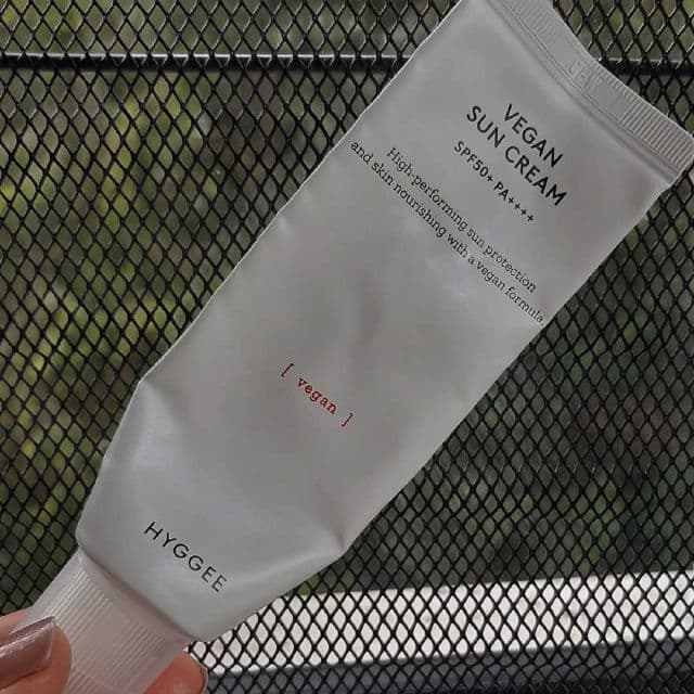 Hyggee Vegan Sun Cream SPF50+ PA++++  review photo by tsvet.skin