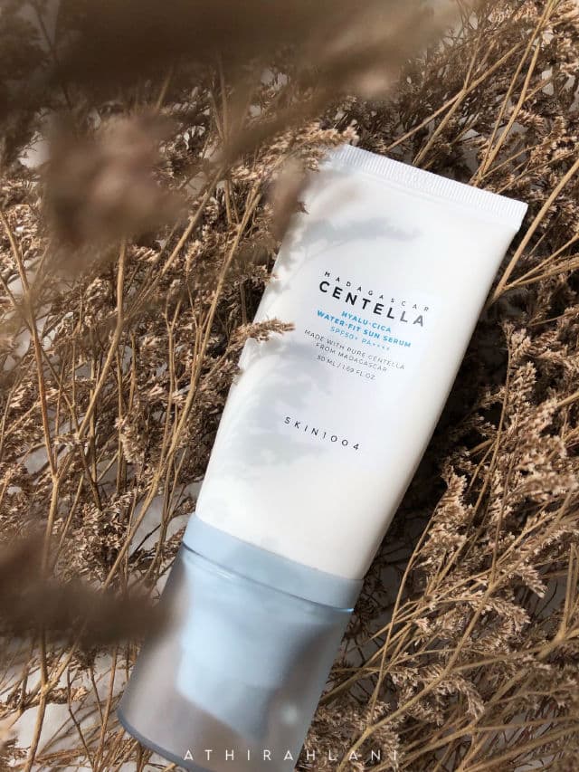SKIN1004 Madagascar Centella Hyalu-Cica Water-Fit Sun Serum SPF50+ PA++++ review photo by athirahlani