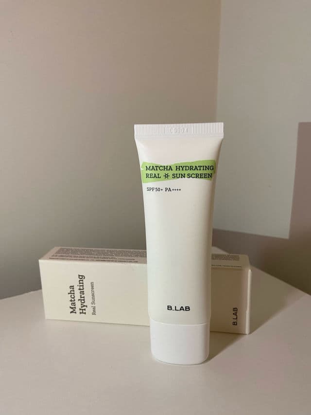 B_LAB Matcha Hydrating Real Sun Screen SPF 50+ PA++++ review photo by CollectionSensations