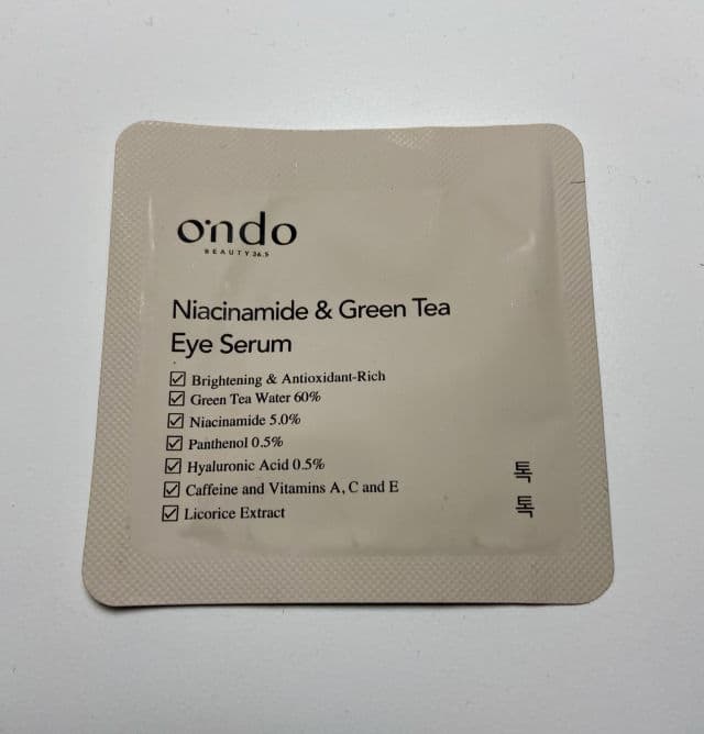 Ondo Beauty 36.5 Ssu-Dam Niacinamide & Green Tea Eye Serum review photo by CollectionSensations