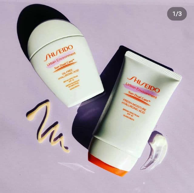 Shiseido Urban Environment Sun Care Dual Fresh Moisture Hyaluronic Acid SPF 42 review photo by nineliveskat