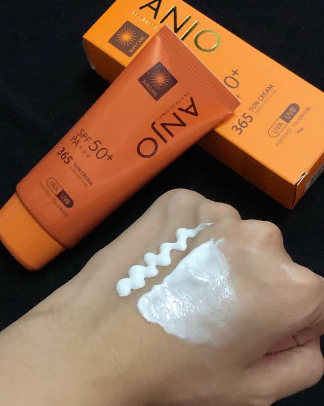 ANJO Professional 365 Sun Cream SPF50+ PA+++ review photo by skincarewithyq