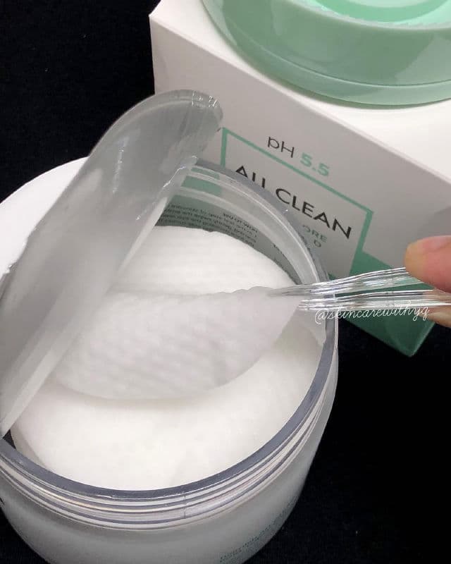 Heimish All Clean pH 5.5 Green Pore Toner Pad review photo by skincarewithyq