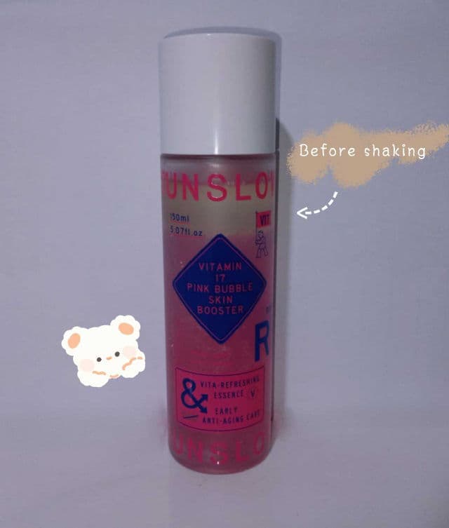 Runslow Vitamin 17 Pink Bubble Skin Booster review photo by xinyen