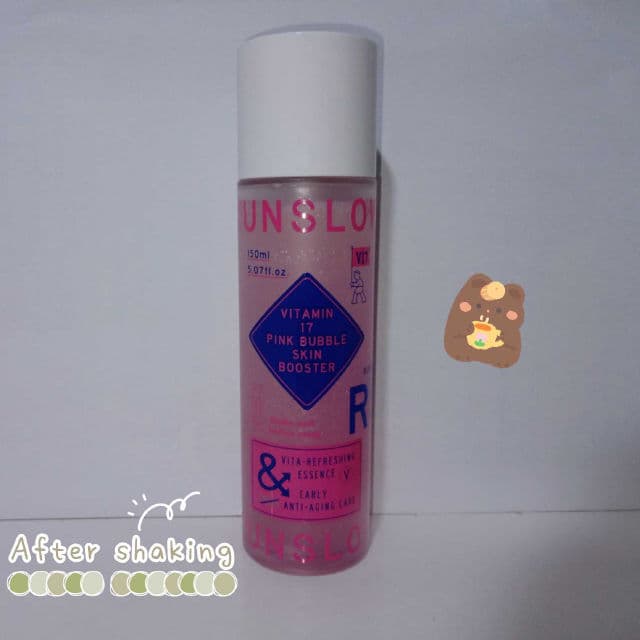 Runslow Vitamin 17 Pink Bubble Skin Booster review photo by xinyen