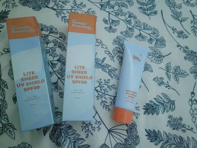 The Mango Flamingo Lite Sheer UV Shield SPF30 review photo by Jamalia