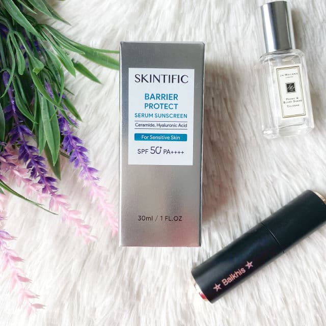 Skintific Barrier Protect Sunscreen SPF50 PA++++ review photo by cikbskincarestories