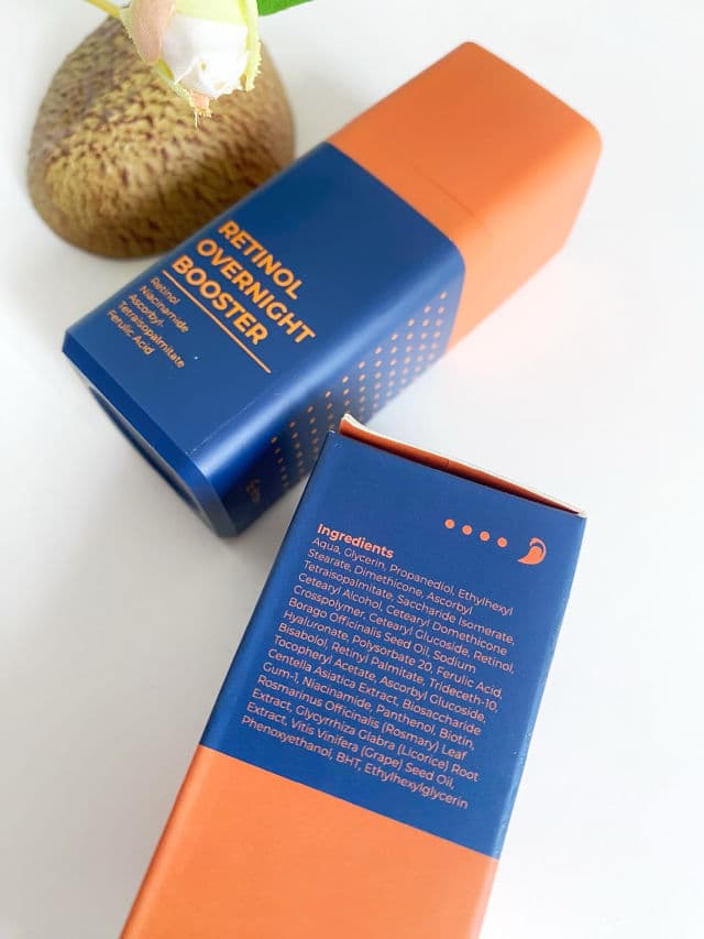 The Mango Flamingo Retinol Overnight Booster review photo by cikbskincarestories