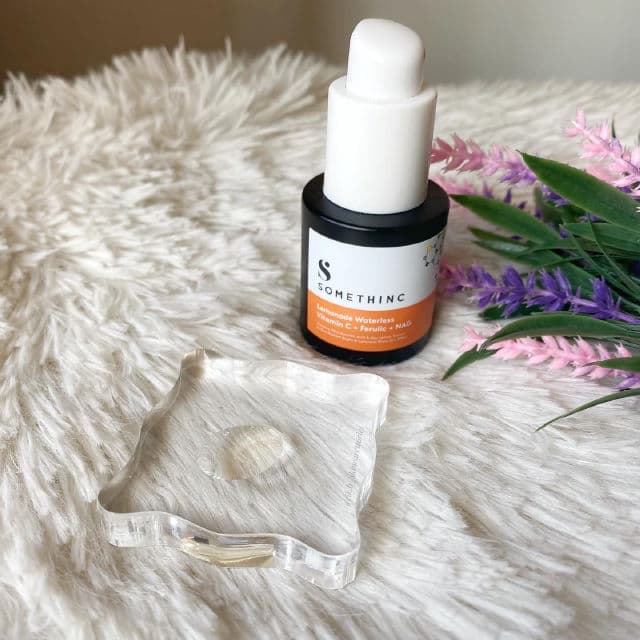 Somethinc Lemonade Waterless Vitamin C + Ferulic + NAG review photo by cikbskincarestories
