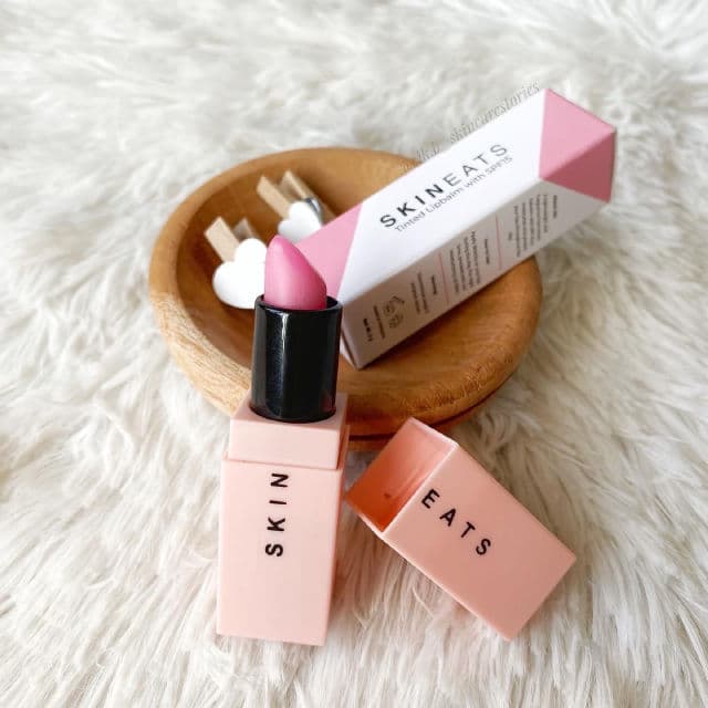 Skineats Tinted Lip Balm with SPf15 review photo by cikbskincarestories