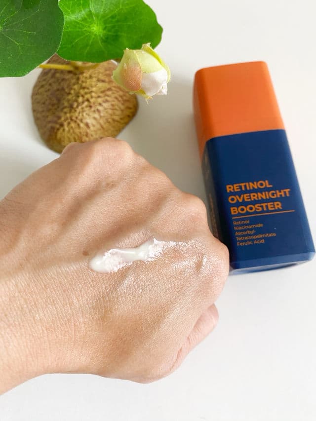 The Mango Flamingo Retinol Overnight Booster review photo by cikbskincarestories