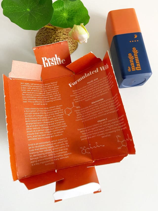 The Mango Flamingo Retinol Overnight Booster review photo by cikbskincarestories