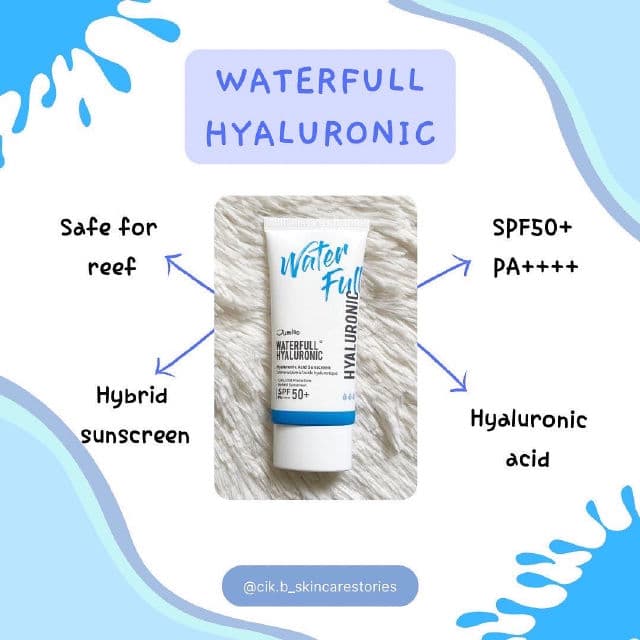 Jumiso Waterfull Hyaluronic Sunscreen SPF50+ PA++++ review photo by cikbskincarestories