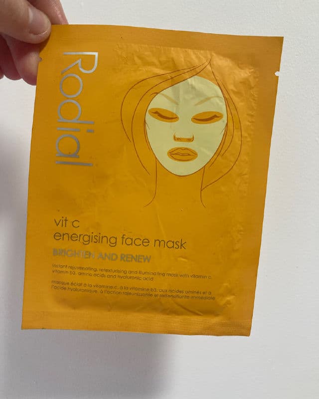 Rodial Vit C Energising Face Mask review photo by Skincareandfood