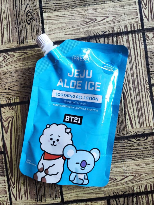 Fresh Skinlab Jeju Aloe Ice Soothing Gel Lotion BT21 Edition review photo by zeykue