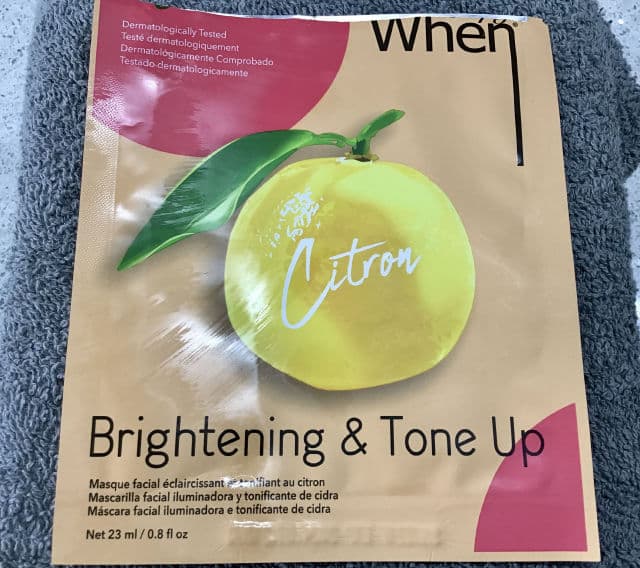 When Simply When Vegan Citron Brightening & Tone Up Mask review photo by remedyforbeauty