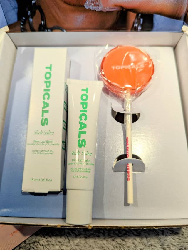 Topicals Slick Salve Mint Lip Balm review photo by remedyforbeauty