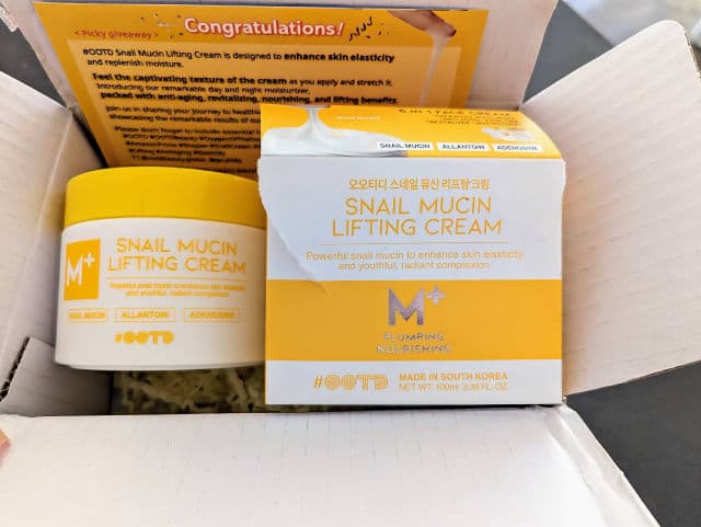 OOTD BEAUTY Snail Mucin Lifting Cream review photo by remedyforbeauty