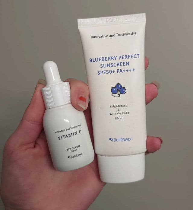 Bellflower Blueberry Perfect Sunscreen SPF50+ PA++++ review photo by Renterese