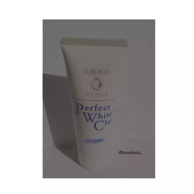 Shiseido Senka Perfect White Clay review photo by Xaabara