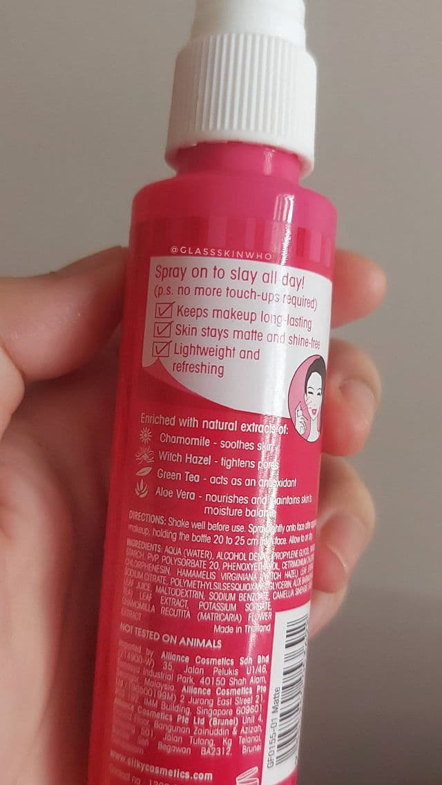 Silkygirl Setting Spray Matte review photo by qilss