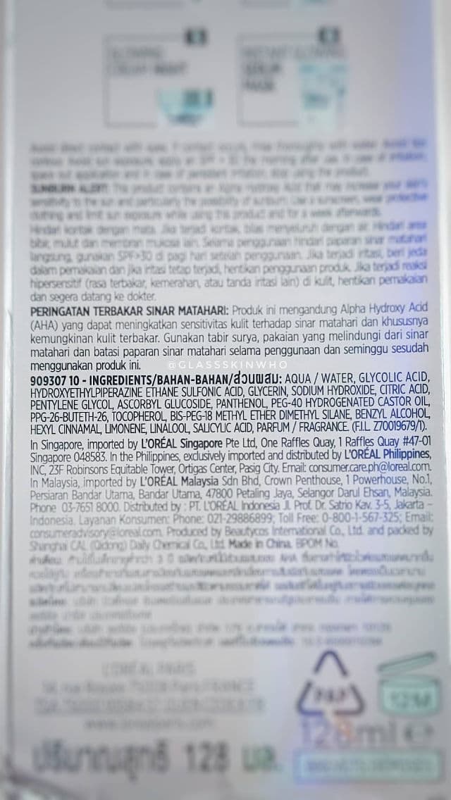 L'Oreal Paris Glycolic-Bright 5% Glycolic Acid Peeling Toner review photo by qilss